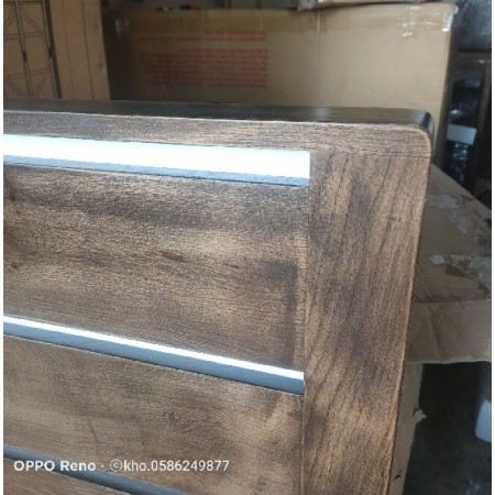 Dark Walnut Oil : Giường Ngủ Gỗ Sồi - 1m4 x 2m 